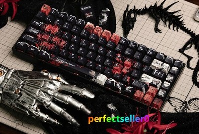 Tokyo Ghoul Kaneki Ken Keycap Side Engraved PBT Cherry MX 129 Keys