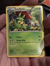 UNCOMMON SWADLOON 2/101 BW NOBLE VICTORIES SET POKEMON CARD GO