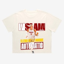 Women's WSLAM Elena Delle Donne Cream Washington Mystics Cover Cropped T-Shirt -