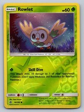 Rowlet 18/236 Common Cosmic Eclipse Pokemon Reverse Holo Near Mint