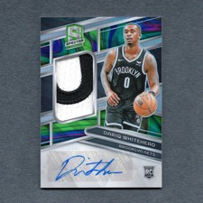2023-24 Spectra Rookie Jersey Dariq Whitehead RC Patch Auto Marble 3/5 #AY