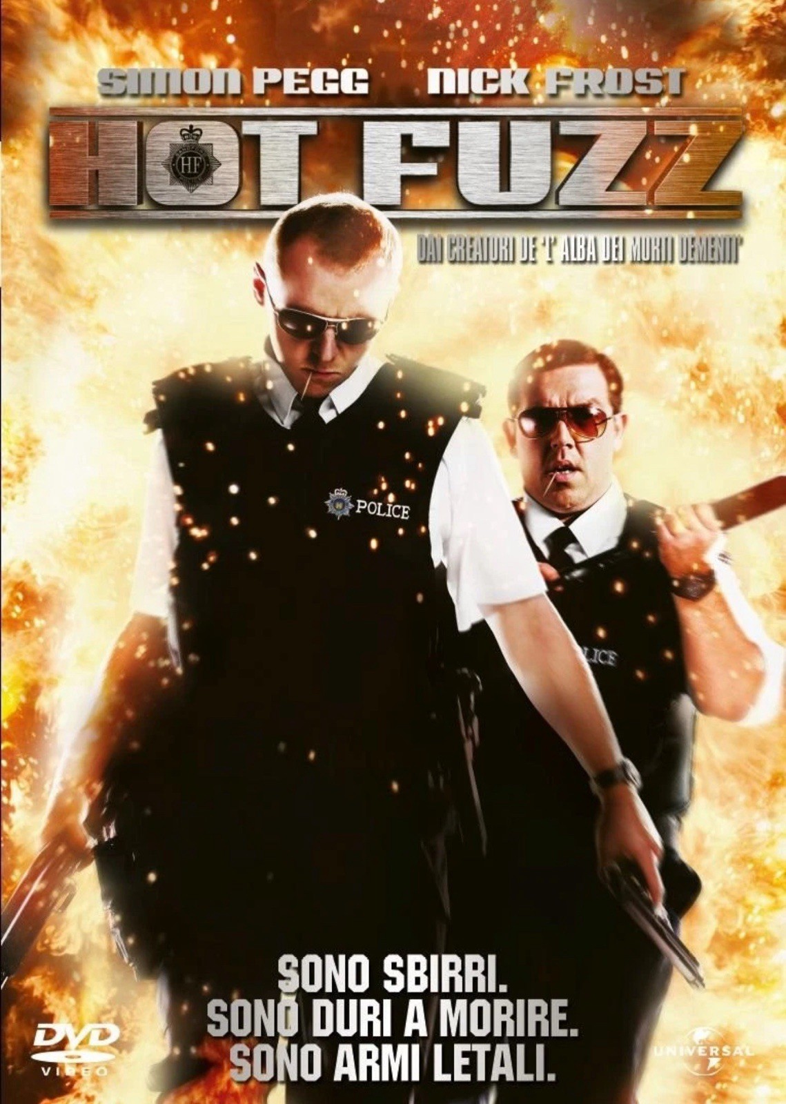 Hot Fuzz DVD Simon Pegg Nick Frost Jim Broadbent Italian Import English Language