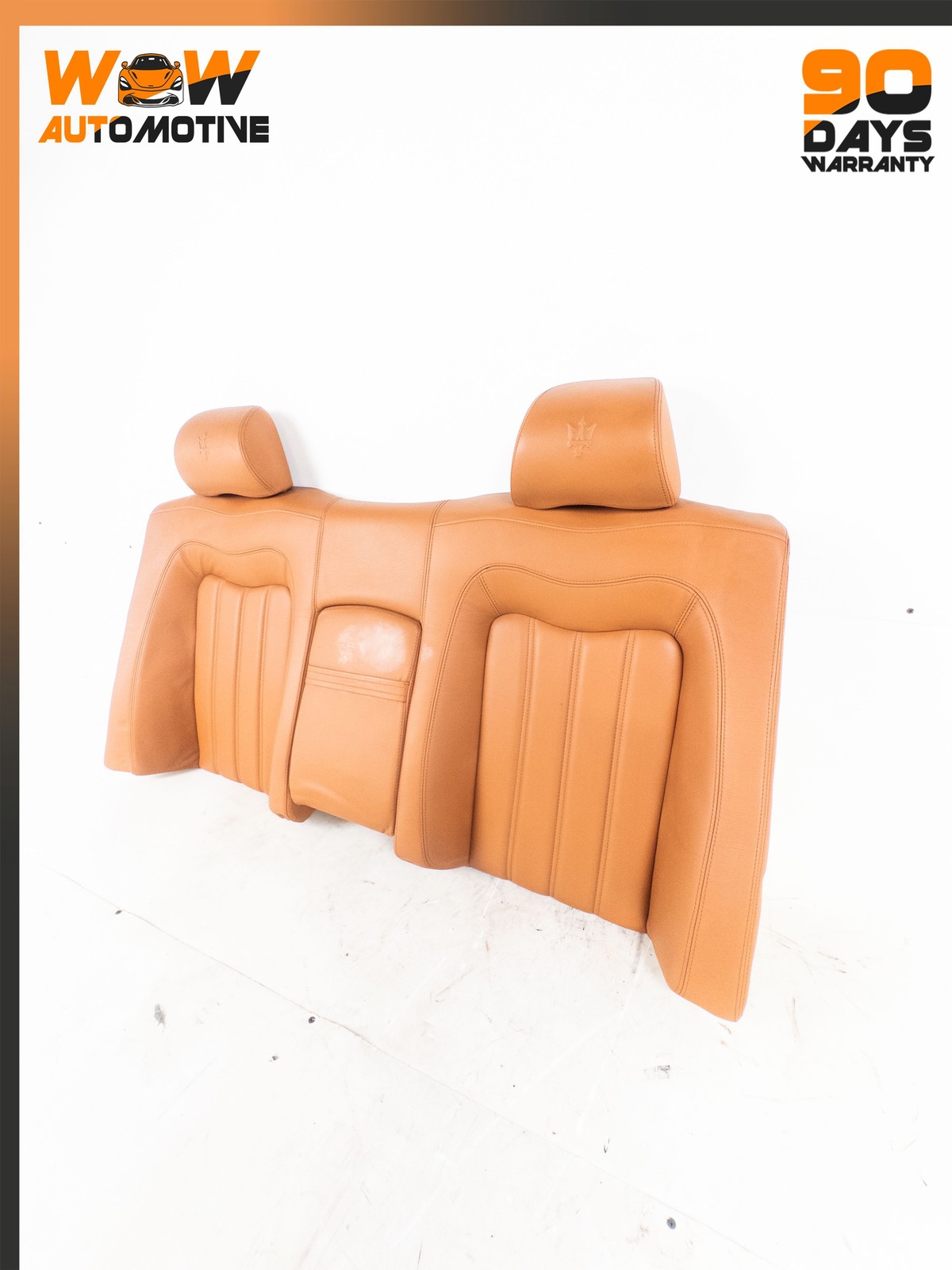 08-12 MASERATI GRANTURISMO REAR LEFT RIGHT UPPER TOP SEAT CUSHION BROWN OEM