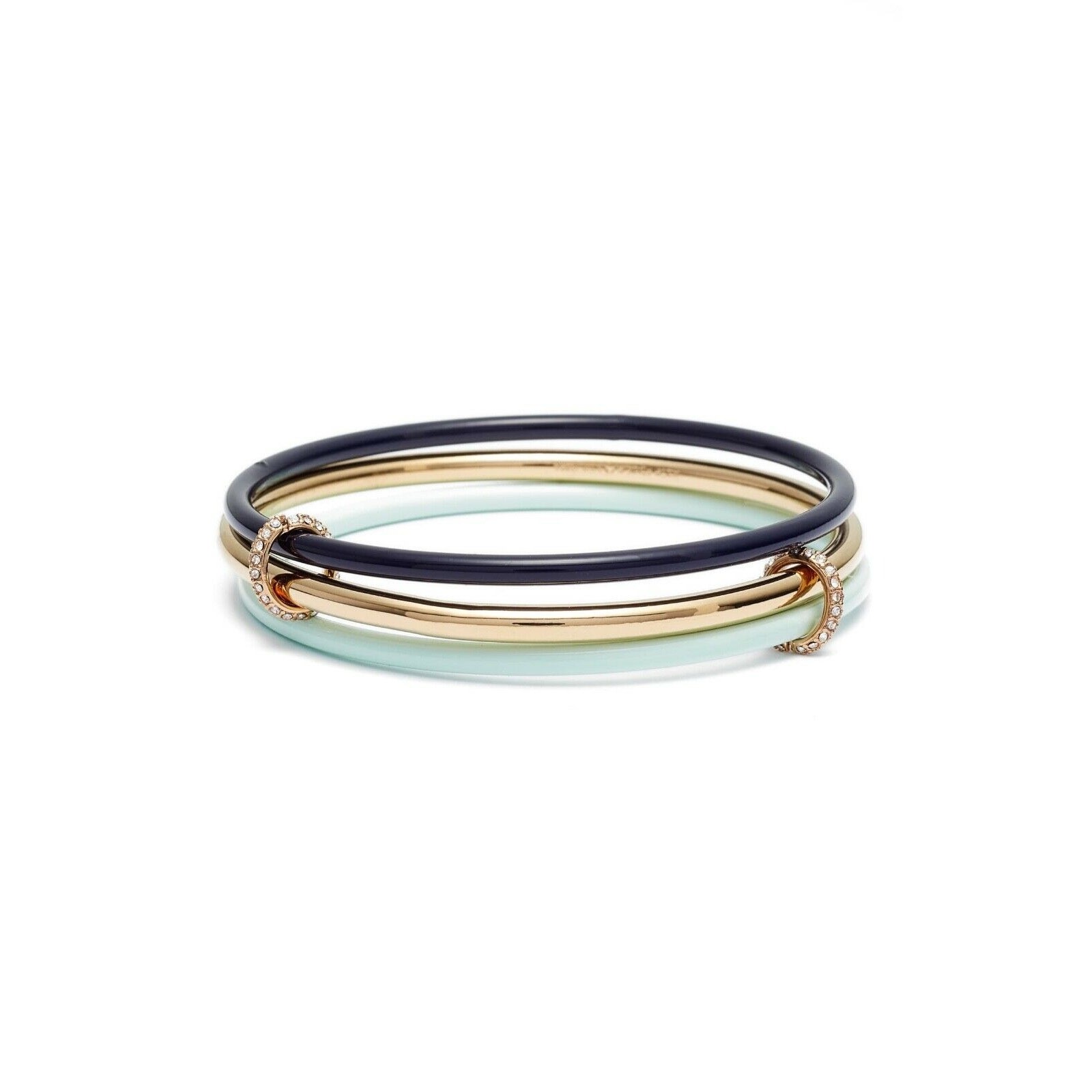 Kate spade in a flash Connected Set of three Bangles Bracelet Navy Multi