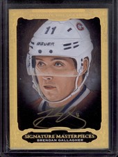 2013-14 Ultimate Brendan Gallagher Signature Masterpieces Gold Ink