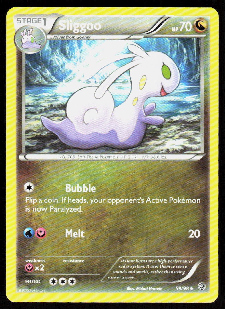Sliggoo 59/98 Uncommon Ancient Origins Pokemon Lightly Played