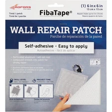 FibaTape 6 In. x 6 In. Wall & Ceiling Self-Adhesive Drywall Patch FDW6838-U