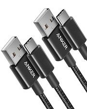 Cable Pack , USB A to USB C Cable for iPhone 17 Series,Samsung 3ft 2 Black