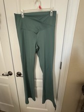 DSG Crossover Flare Leggings Yoga Pants Soft Sage Green Small