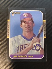 1987 Donruss - Jim Adduci #495 (RC) Milwaukee Brewers Rookie 