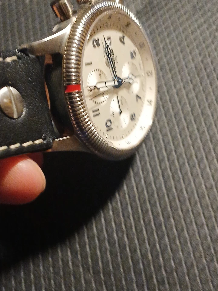 RELOJ CRONÓGRAFO AVIADOR AUTOMÁTICO TUTIMA 820519 UTC 80 Aniversario DE COLECCIÓN  Foto 4 de 4