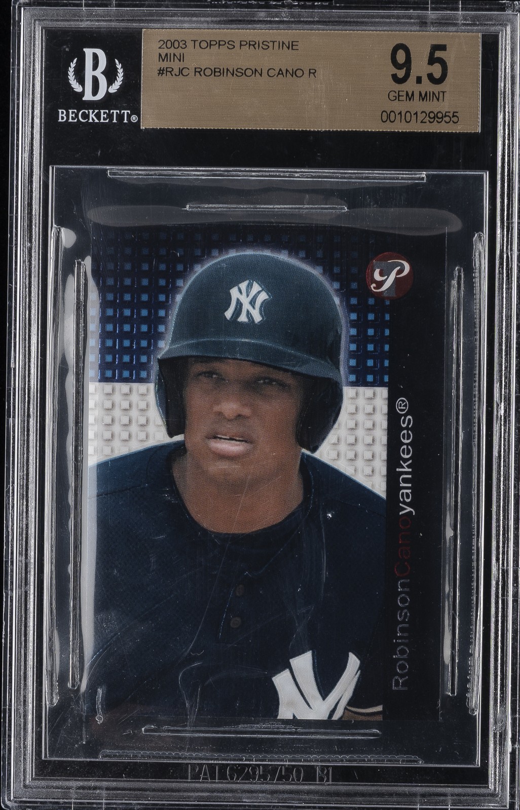 2003 TOPPS PRISTINE MINI #RJC ROBINSON CANO ROOKIE RC BGS 9.5
