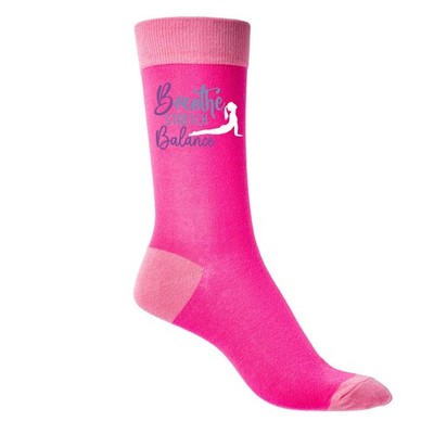 Breathe Stretch Balance Damen rosa Socken Geschenk Yoga Pilates Geschenk