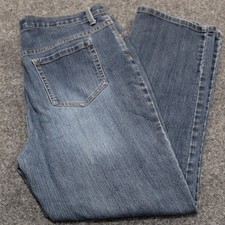 Gloria Vanderbilt Amanda Tapered High Rise Jeans Blue 16P Petite Medium Wash