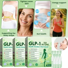 GLP-1 8-in-1 Slim & Healthy Oral Solution,Advanced GLP-1 Supplement Liquid Drops
