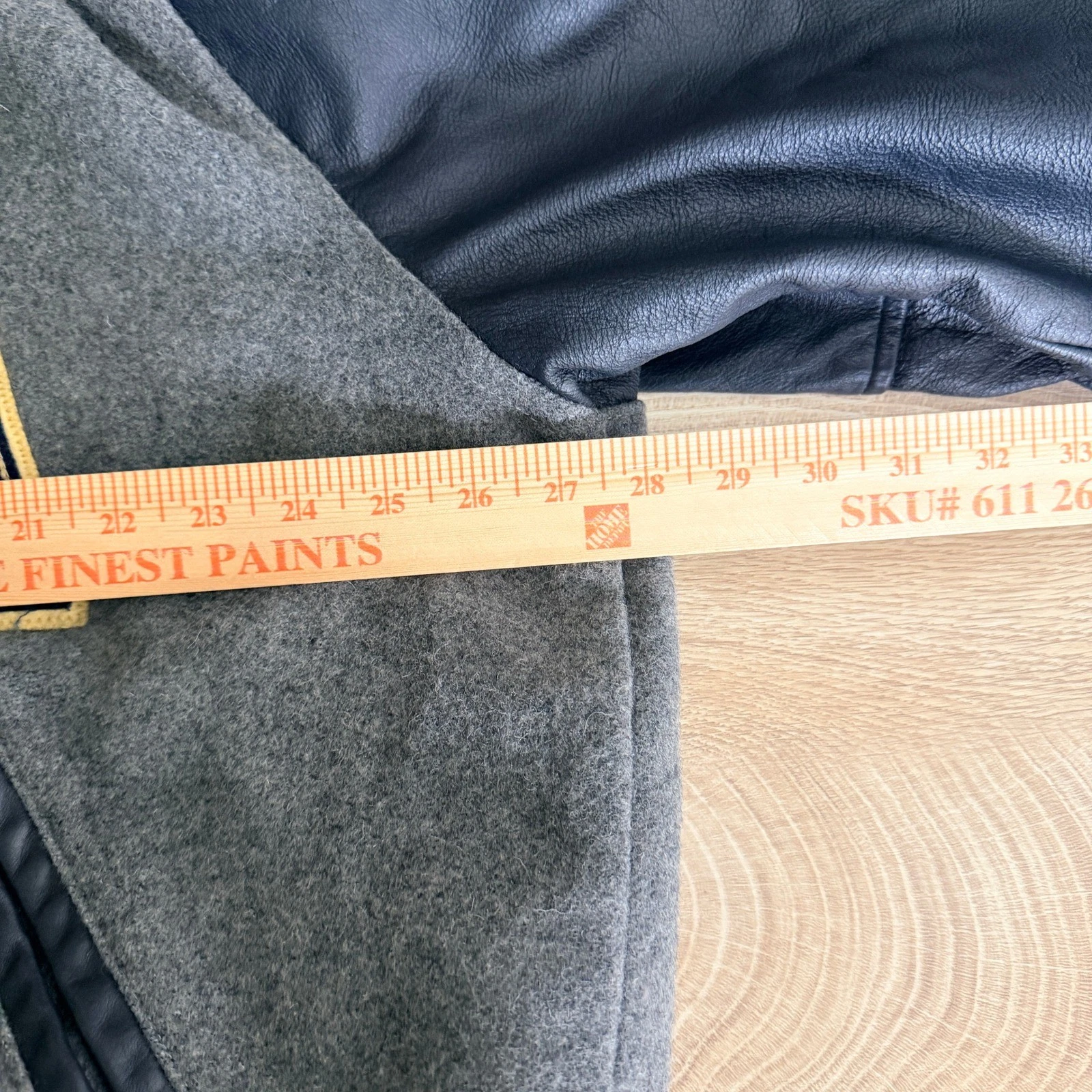Vintage Neff Varsity Letterman Jacket Mens 3XL Leather Wool Chenille Bruins read - product detail image 13