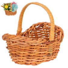 Mini Basket Miniature Basket Rattan Flower Woven Picnic Hand Willow Tiny Wicker