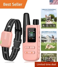 Dual-Channel Dog Training Collar - 4200FT Waterproof E-Collar for All Sizes