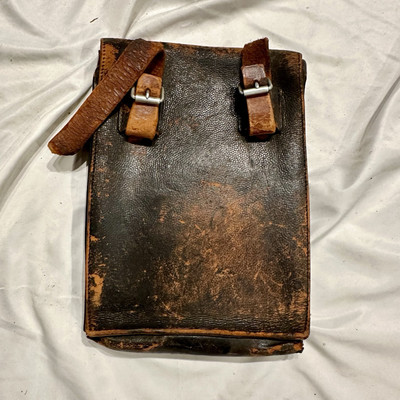 WWII German Officer Leather Map Case Original | eBay