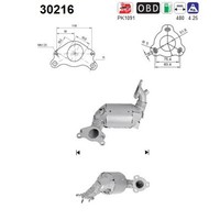 As 30216 Katalysator FüR Dokker Duster Lodgy Logan Ii Sandero Juke Pulsar