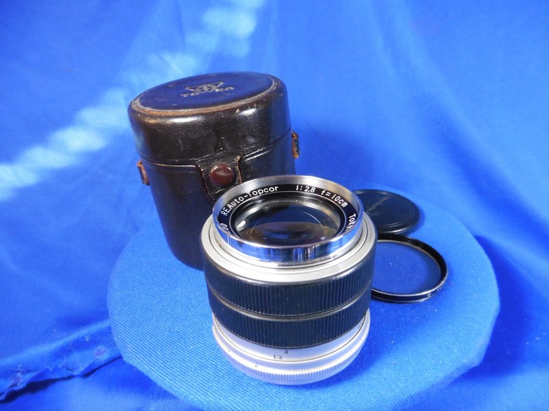 Topcon 100mm f2.8 RE Auto Topcor lens w/filter & cap