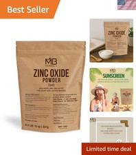 Zinc Oxide Powder 8 oz Uncoated Non-Nano For DIY Sunscreen Lotion Cream