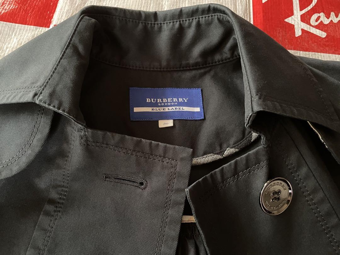 Burberry Bule Label Short-length Jacket Collared Dark Blue Size 36 For Women thumbnail 6