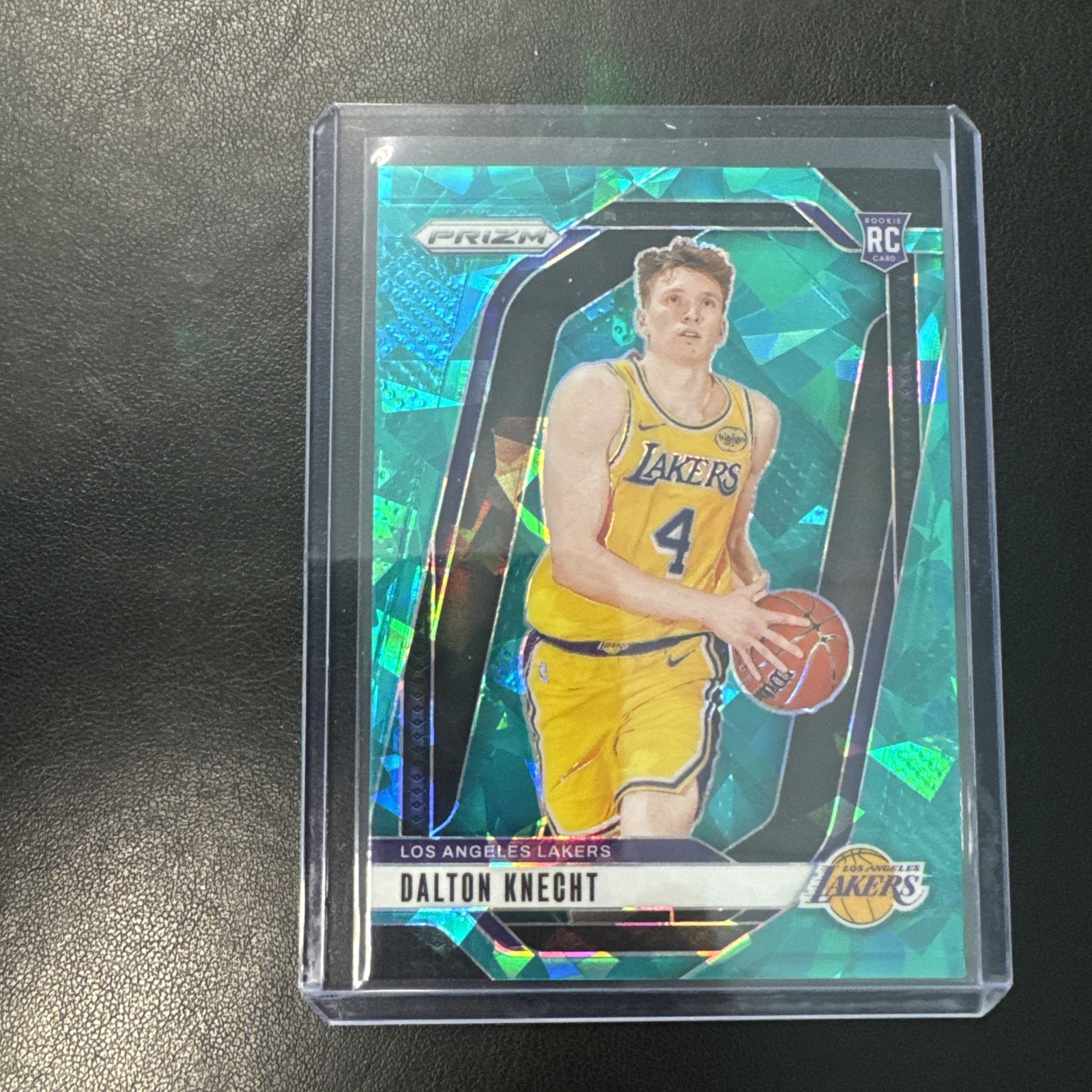 2024-25 Panini Prizm Dalton Knecht #238 Teal Cracked Ice Prizm Rookie RC #d /225