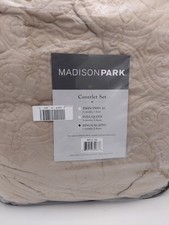 Madison Park Coverlet Set King/ California King Taupe 3 Pieces