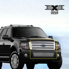 For 2007-2014 Expedition Front Billet Grille Main Upper Lower Bumper Grill Combo