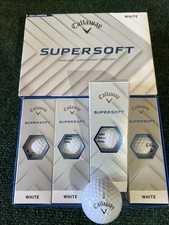 Callaway Supersoft Golf Balls White 2 Dozens With Logo