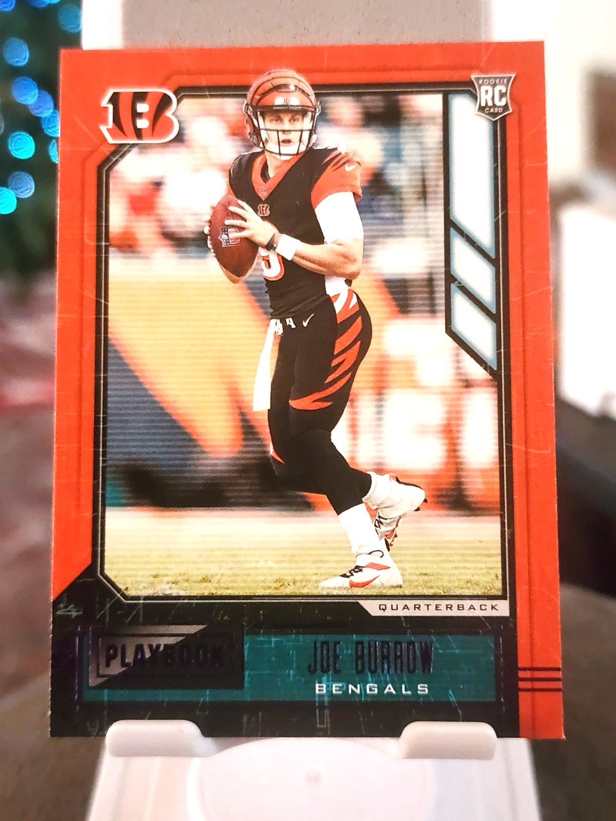 2020 Joe Burrow Panini Playbook #101 RC Rookie Purple Foil Parallel
