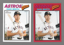 Lot of (2) 2026 Topps Heritage Red Border/Base #69 Cam Smith Houston Astros