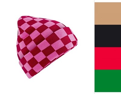 Beechfield Checkerboard Beanie B531 Mütze NEU
