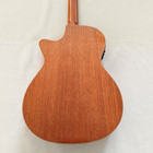 EQ 41" Cutaway Acoustic Guitar Mahogany Top Bone Nut Gigbag Rosewood Fretboard — photo 4