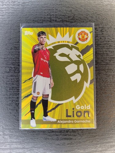 Alejandro Garnacho #GL13 2025 Topps Premier League Gold Lion card