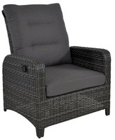 "Lesli Living Loungesessel \"Soho Forte\" Grau-Anthrazit Gartensessel Relaxsessel "