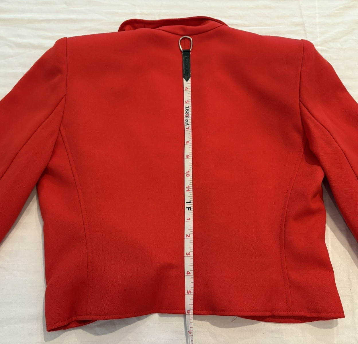 Vintage 1980s Valentino Boutique Red Cropped Jacket with Gold Tone Buttons thumbnail 15