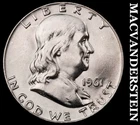 1961-D Franklin Half Dollar- Silver- Choice Gem Brilliant Unc++++- Luster #J9360