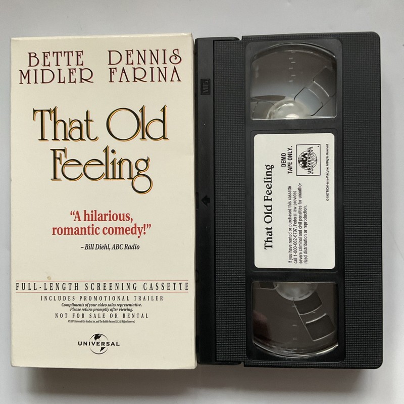 That Old Felling - Bette Midler Screener Promo VHS Tapes Demo Screeners