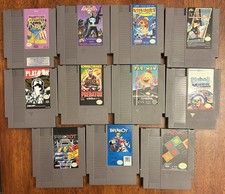 Nintendo NES lot 11 games Punisher Predator Paperboy Phantom Fighter Puss N Boot