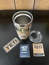 Yeti Tan Camo 20 oz Rambler Tumbler - SHIPS FAST