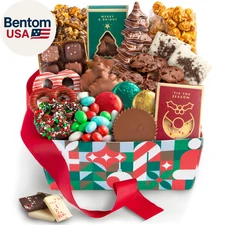 Christmas Holiday Chocolate Bliss Handmade Assortment Gift Basket