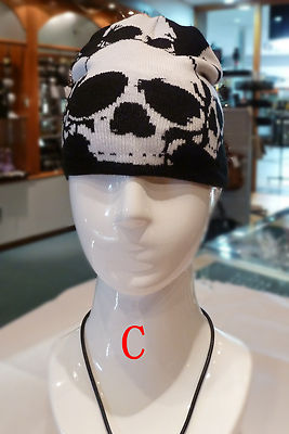 punkman2000 Leather Cap Biker hat Skull Studded Motorcycle Black Adjustable at Men's Clothing store