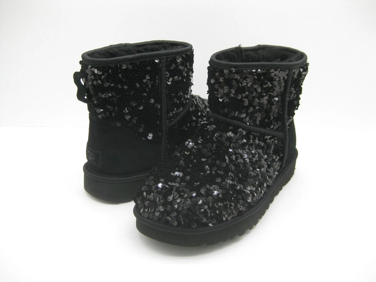 Black glitter hotsell uggs on sale
