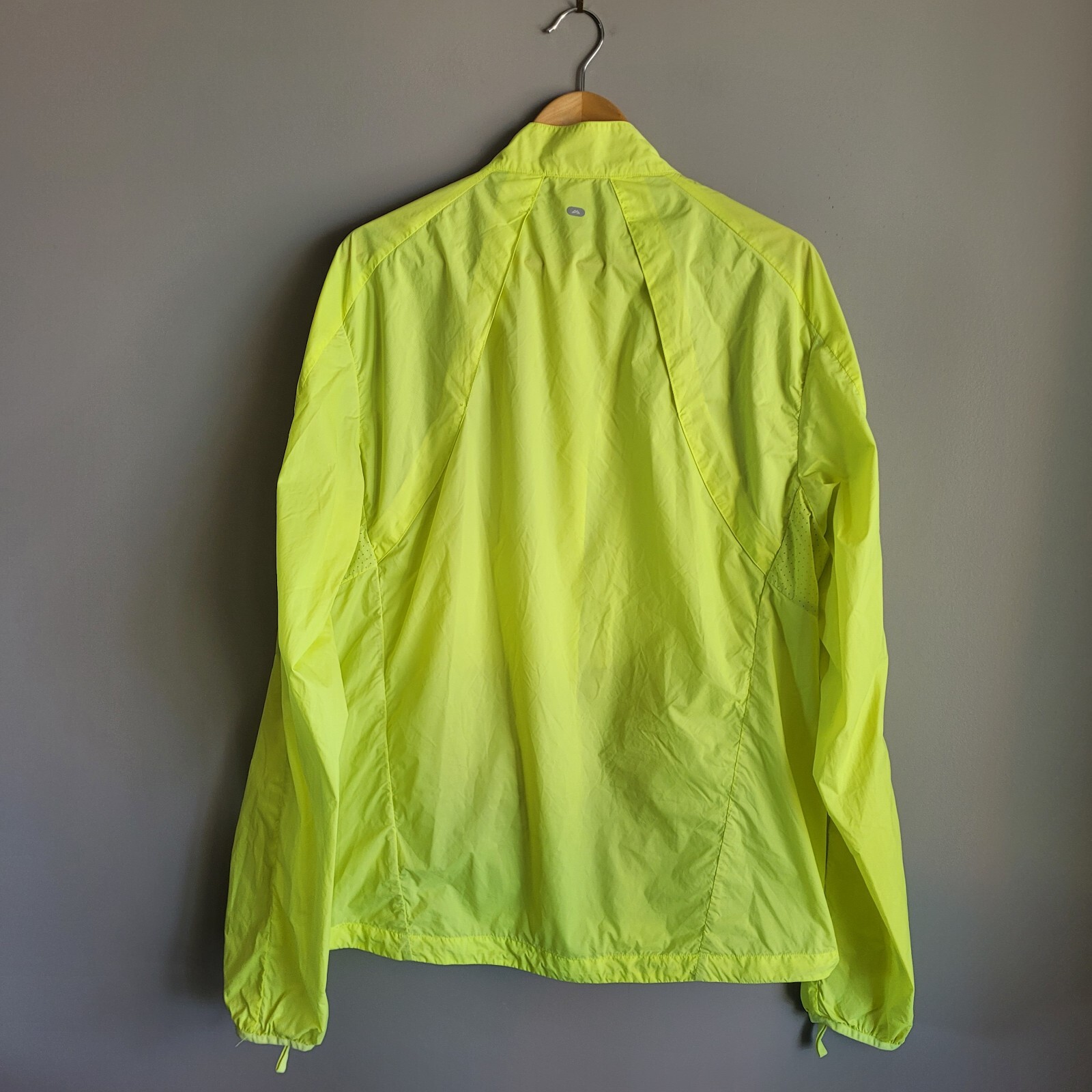 Kathmandu Mens Windbreaker Jacket Size 2XL Yellow Zip Up Long Sleeve