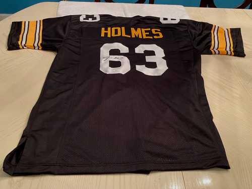 ERNIE HOLMES Signed Steelers (Mint) Jersey -JSA Authenticated (read description) - Picture 3 of 4