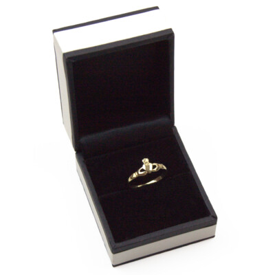 9 kt Gold Claddagh Ring Kinder kleine Größen verfügbar UK punziert 