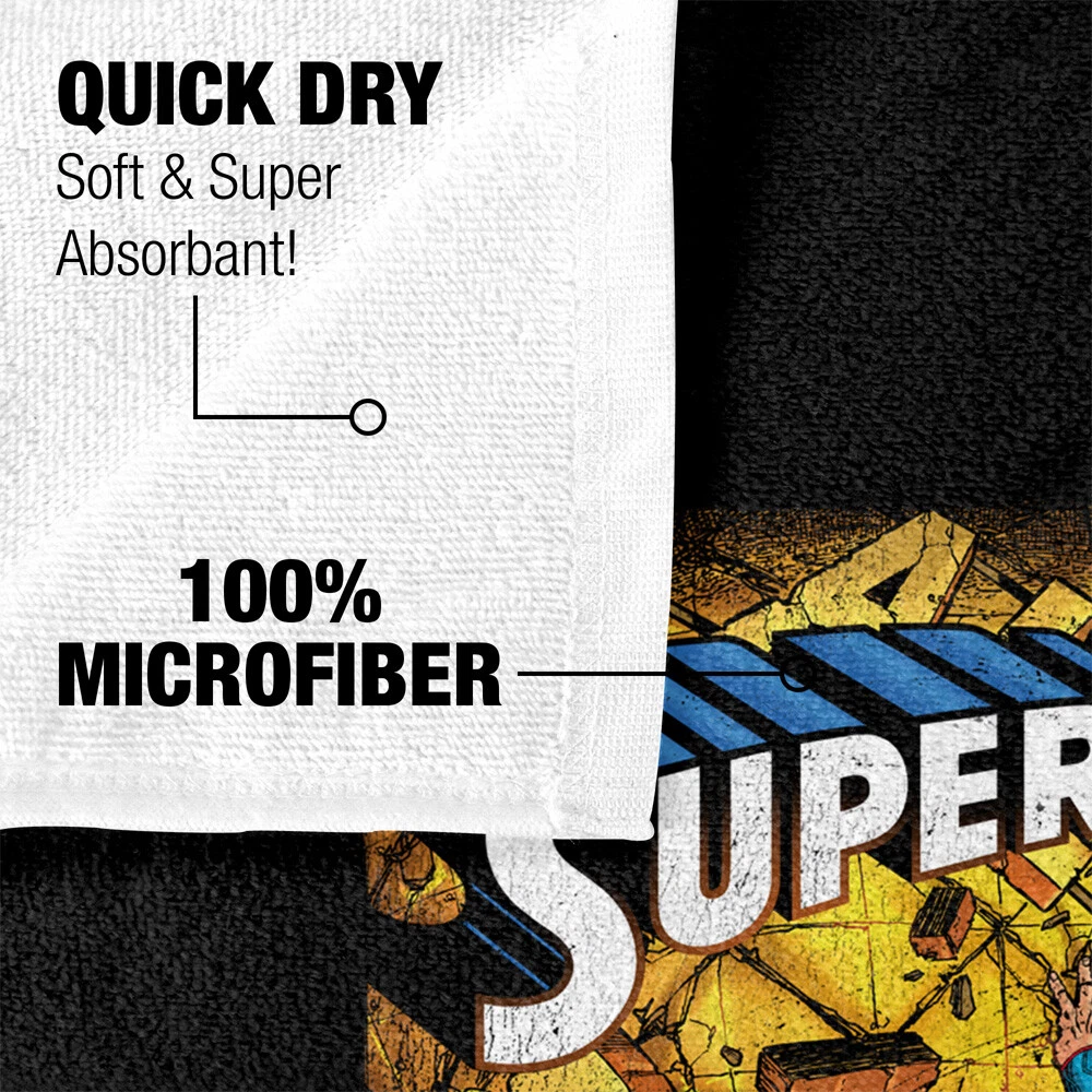 Superman One Officially Licensed Beach Towel 30"x60"