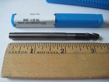 Kyocera SGS 36480 Carbide Ball End Mill 1/4" x 1/2" x 3-1/4", 4FL, AlTiN, Z1PLB